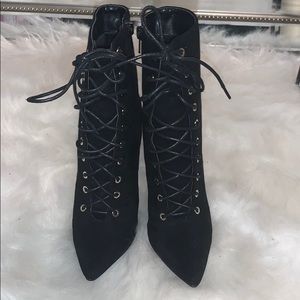 Black ankle boots